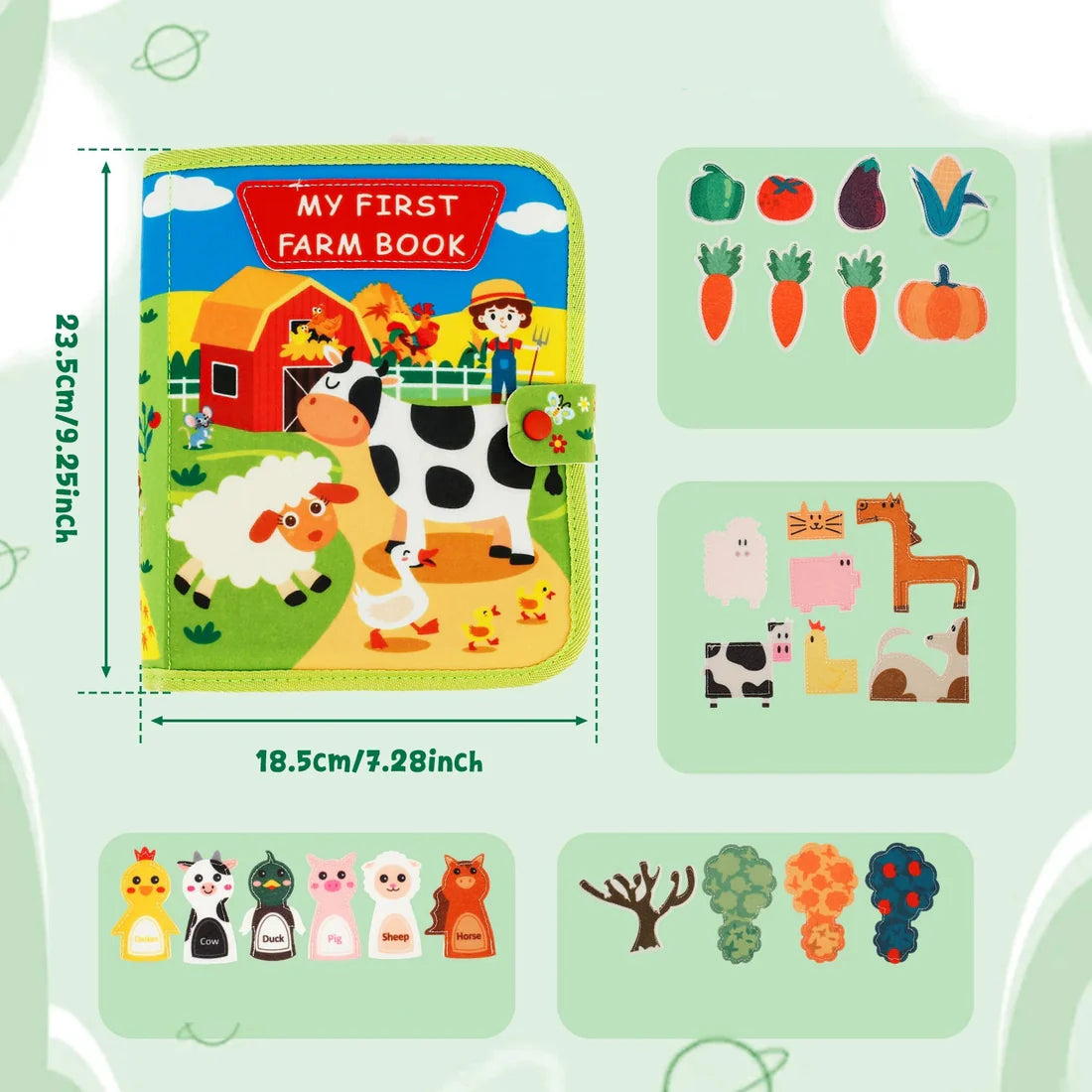 Montessori Farm Story Book for Learning and Discovery