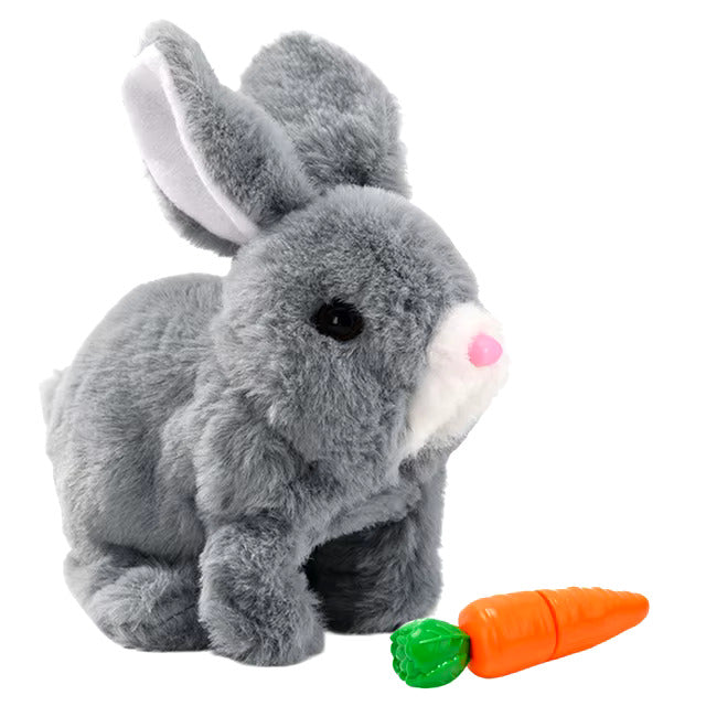 Interactive Hopping Plush Bunny Toy