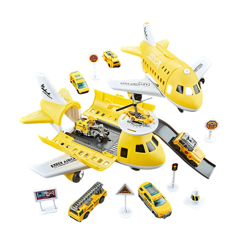 Transforming Plane and Racing Vehicle Toy