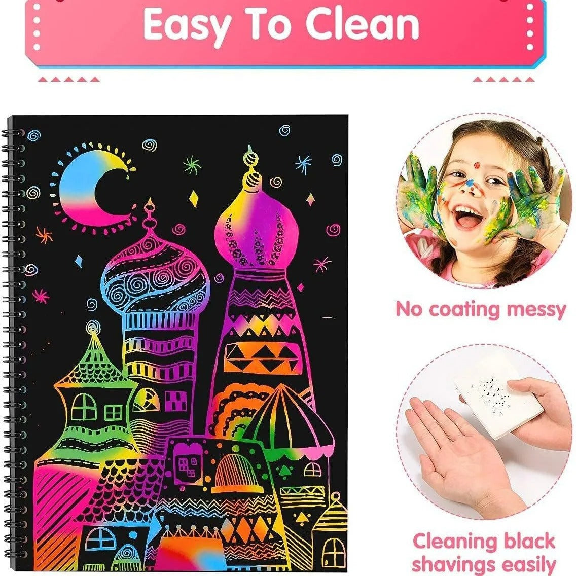 Rainbow Scratch Art Paper