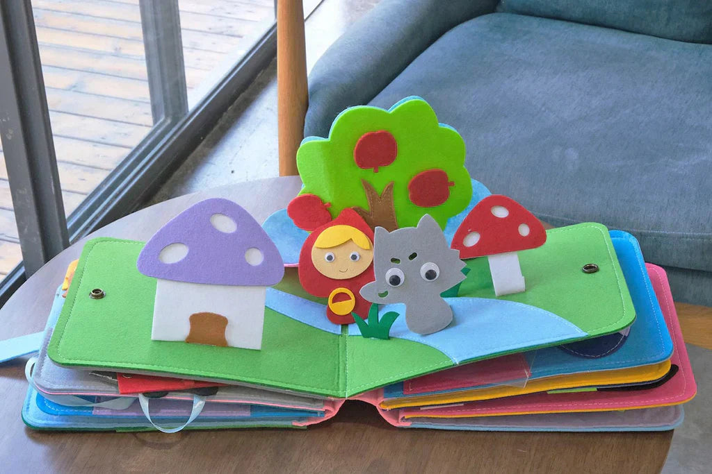Interactive Felt Learning Book for Kids