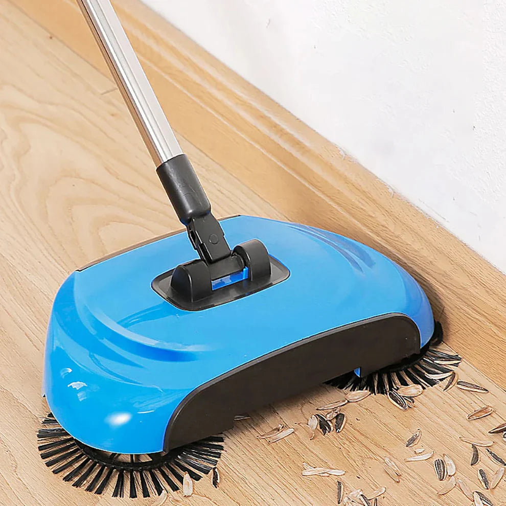 3-in-1 Manual Floor Sweeper for Family Homes