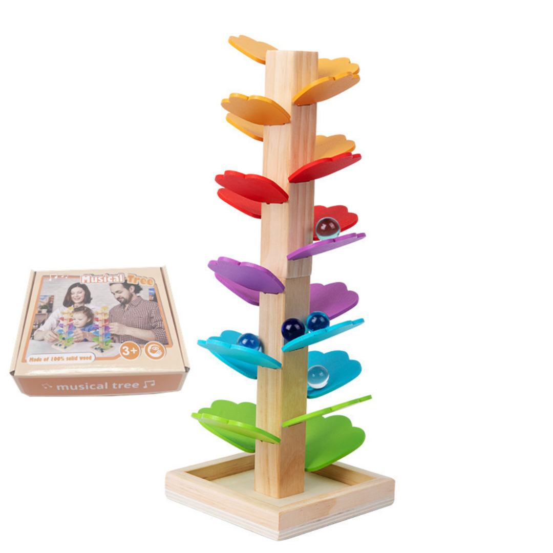 Montessori Rainbow Marble Tower