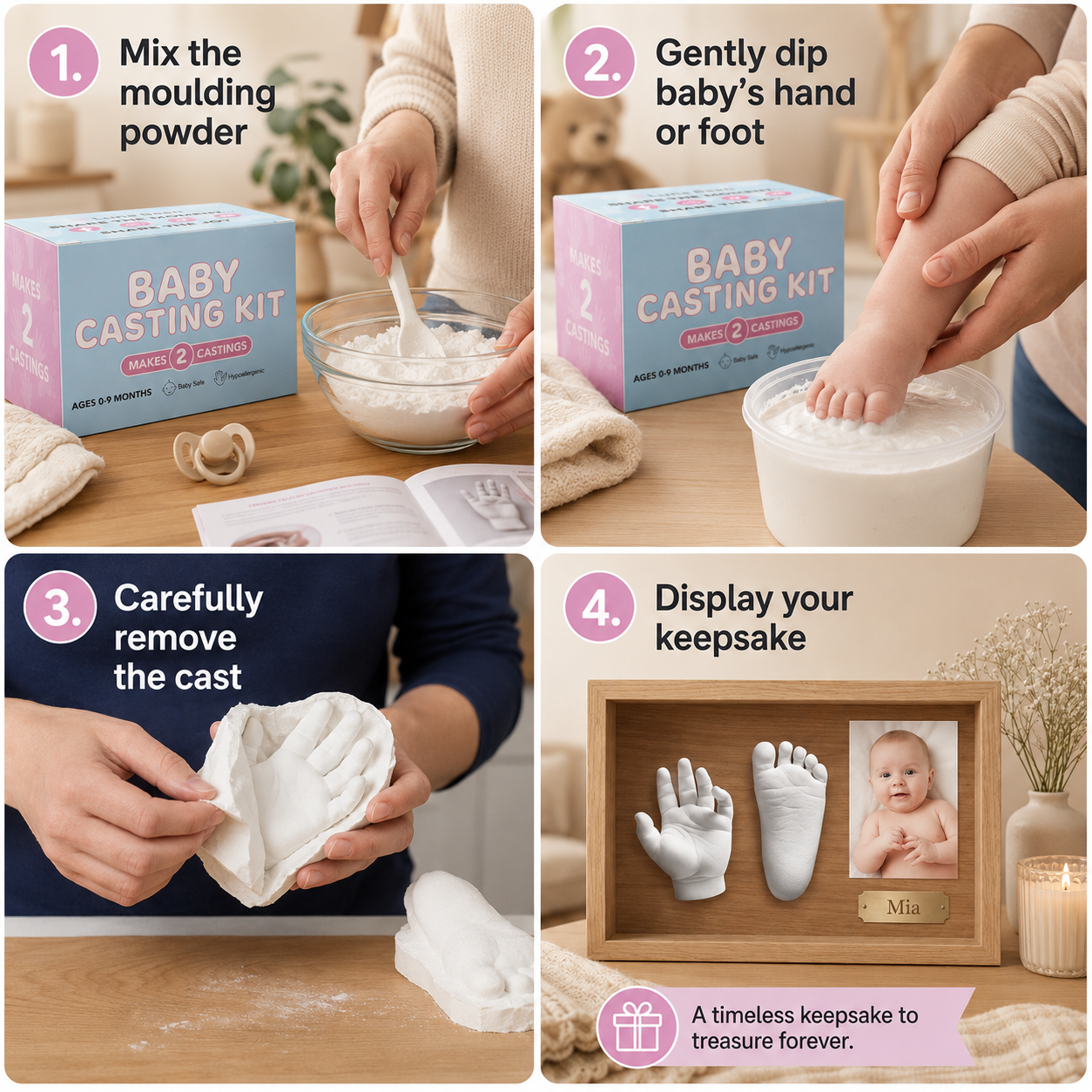 Baby Hand and Footprint Memory Kit