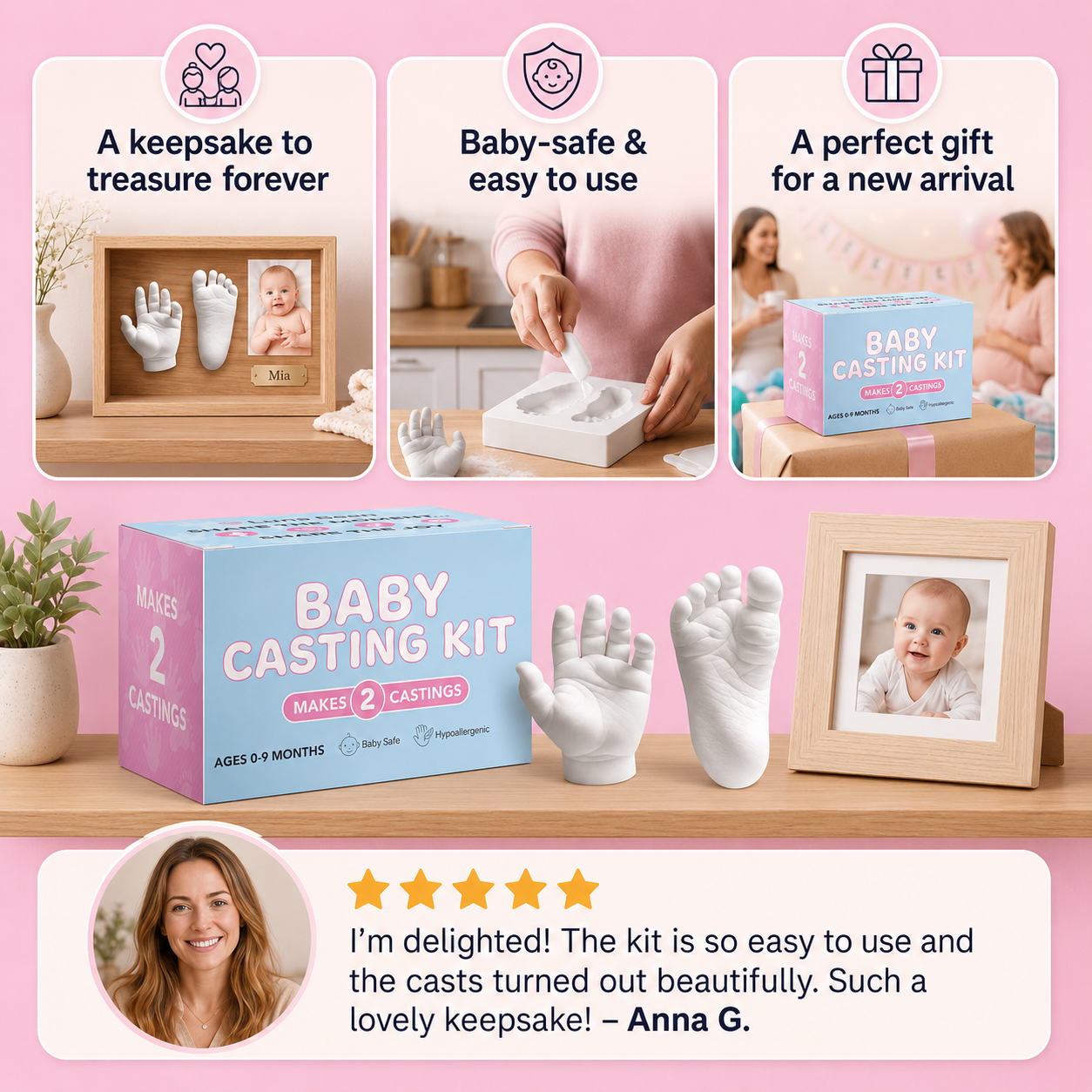 Baby Hand and Footprint Memory Kit