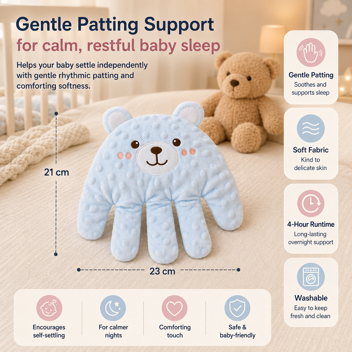 Baby Sleep Aid with Gentle Patting Motion