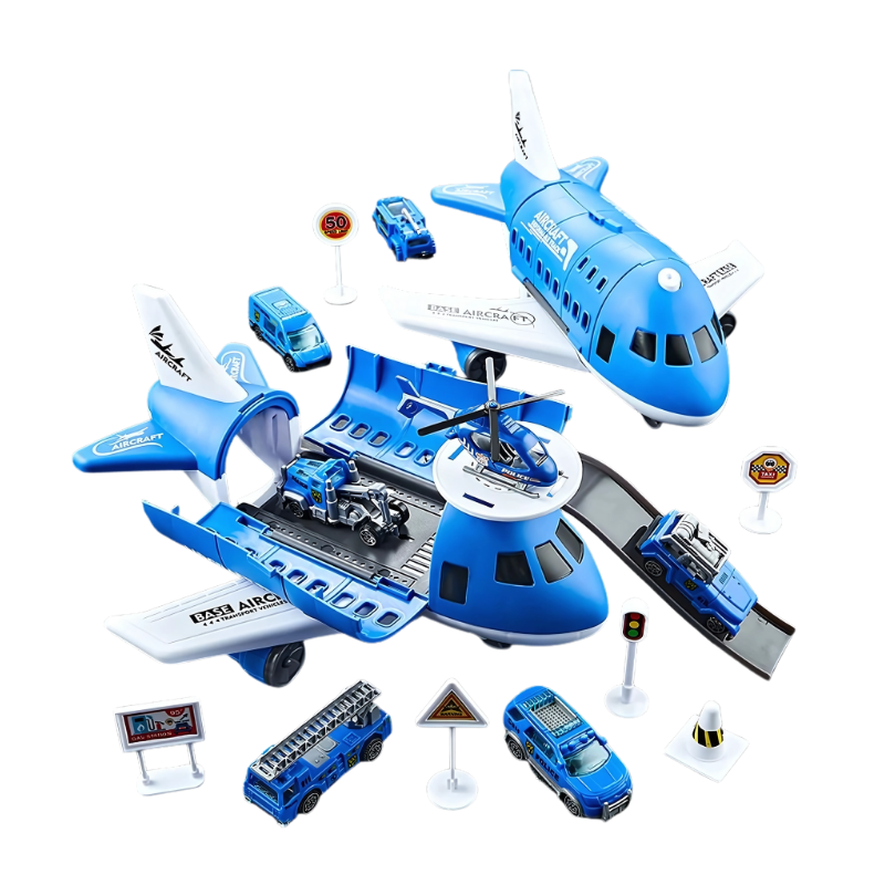 Transforming Plane and Racing Vehicle Toy