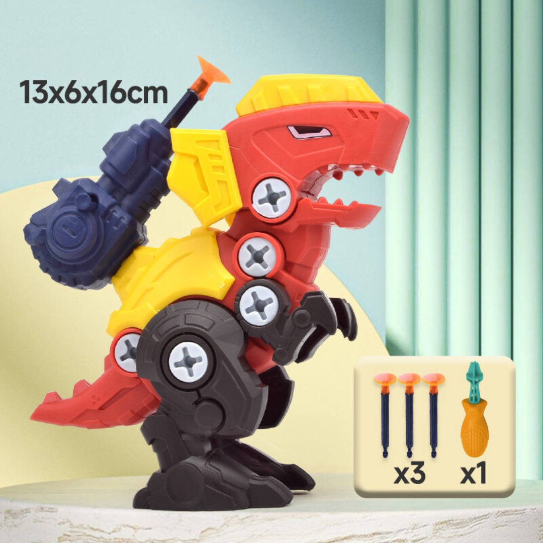 Dinosaur Screwdriver Play Set with Suction Cup Cannon
