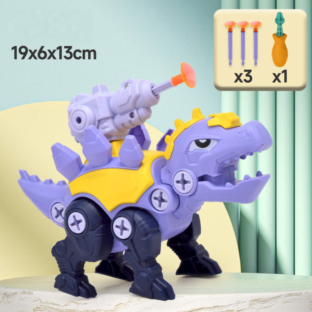 Dinosaur Screwdriver Play Set with Suction Cup Cannon