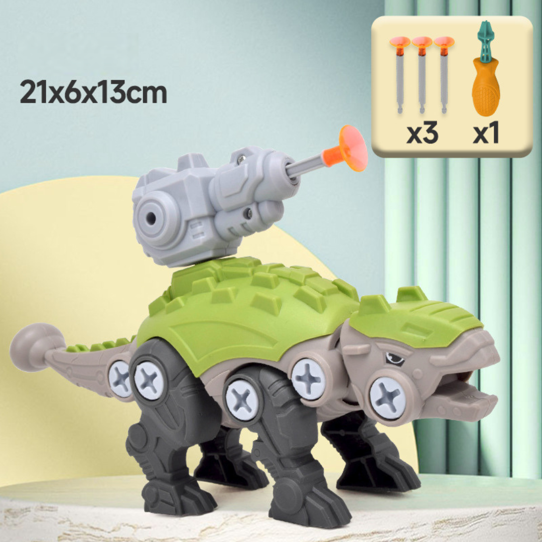 Dinosaur Screwdriver Play Set with Suction Cup Cannon