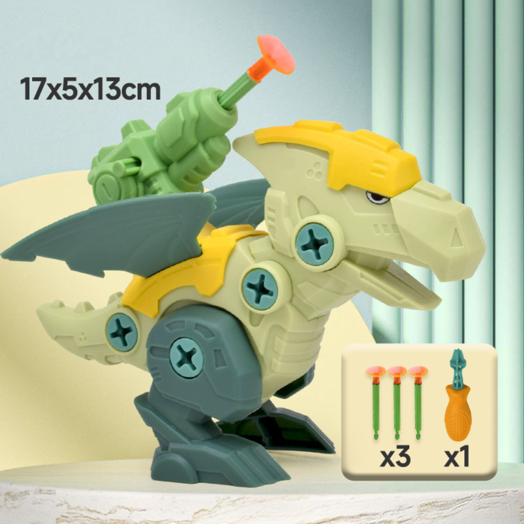 Dinosaur Screwdriver Play Set with Suction Cup Cannon