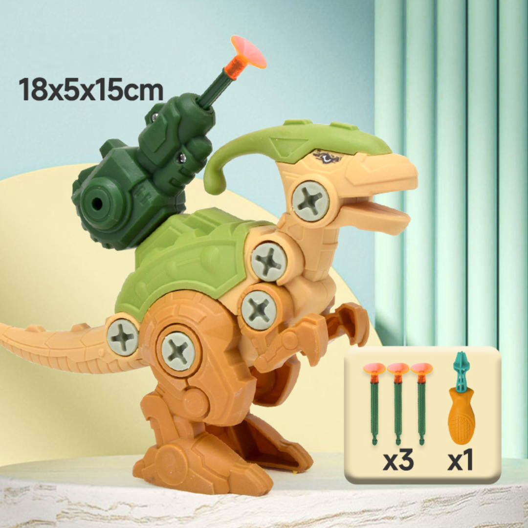 Dinosaur Screwdriver Play Set with Suction Cup Cannon