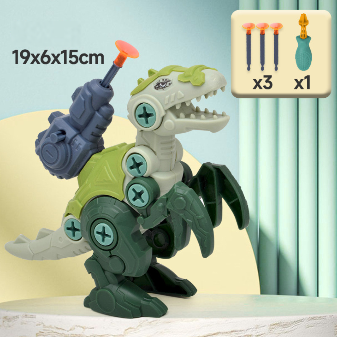 Dinosaur Screwdriver Play Set with Suction Cup Cannon
