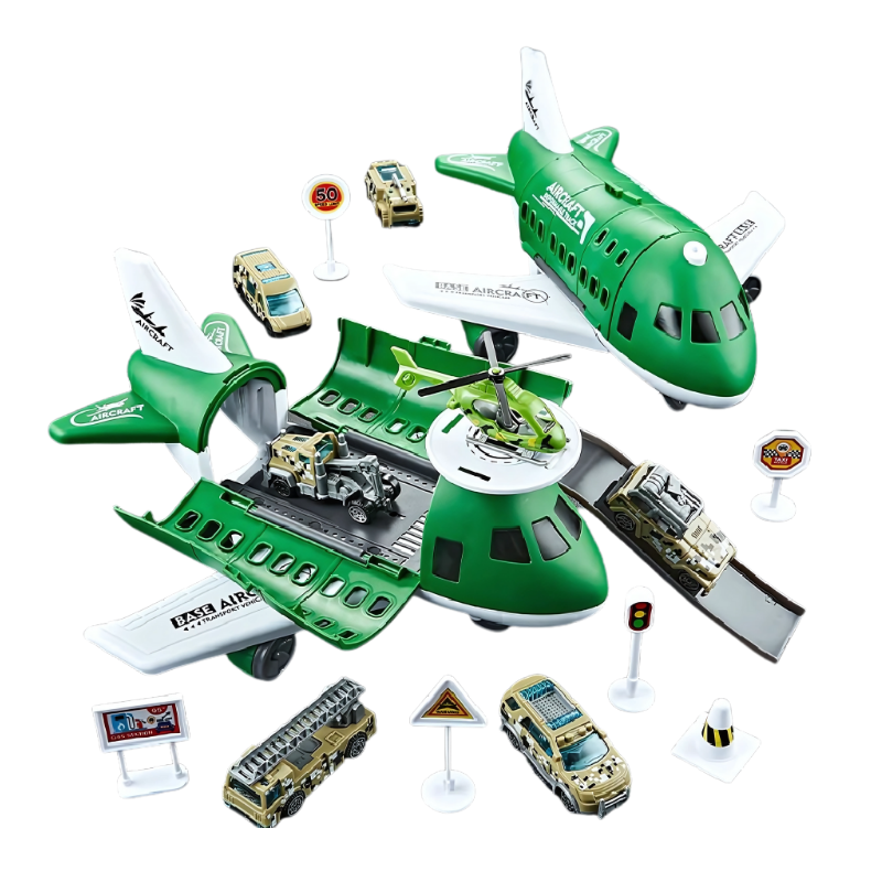 Transforming Plane and Racing Vehicle Toy