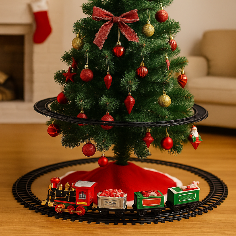 Light Up Christmas Train Toy