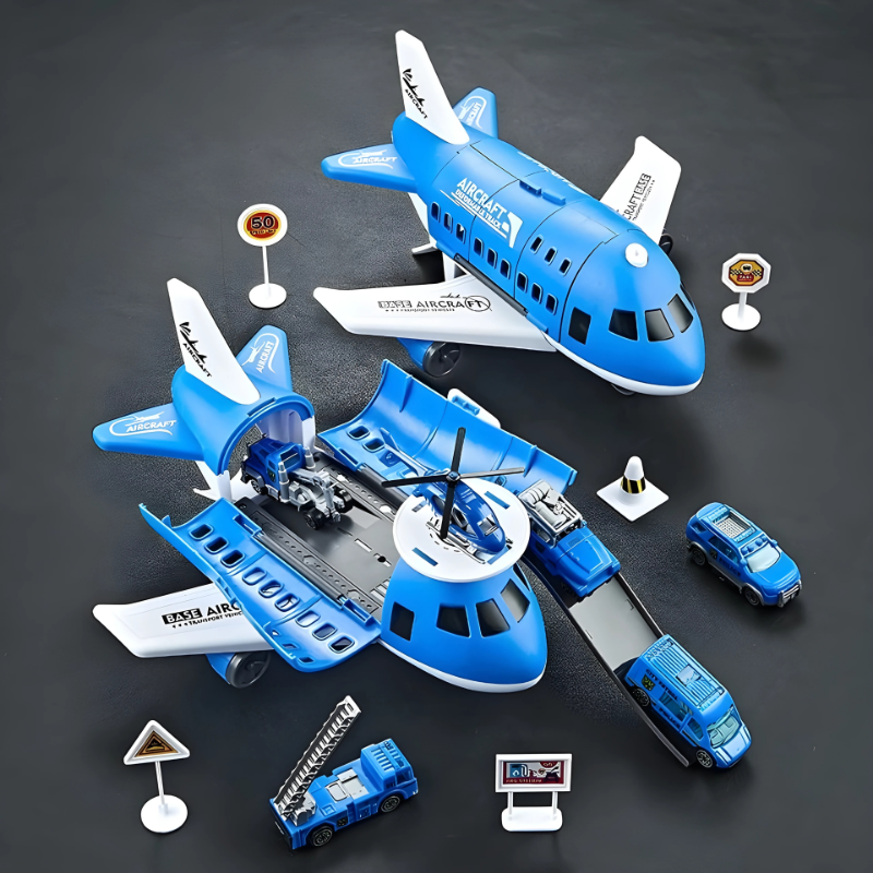 Transforming Plane and Racing Vehicle Toy