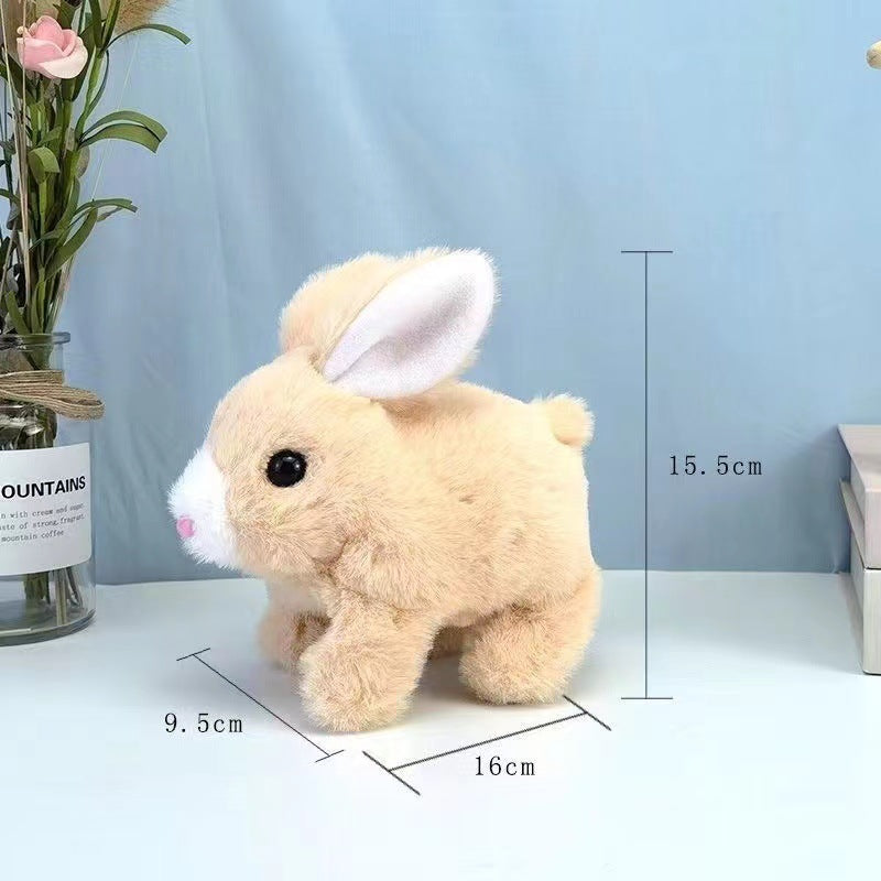 Interactive Hopping Plush Bunny Toy