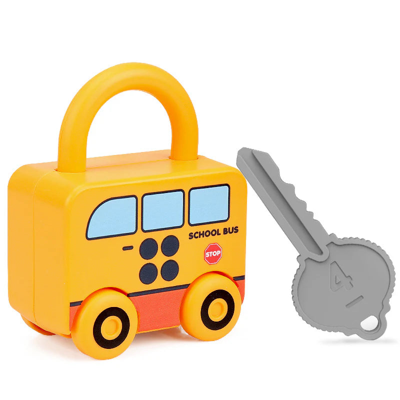 Colourful Montessori Key and Lock Learning Game