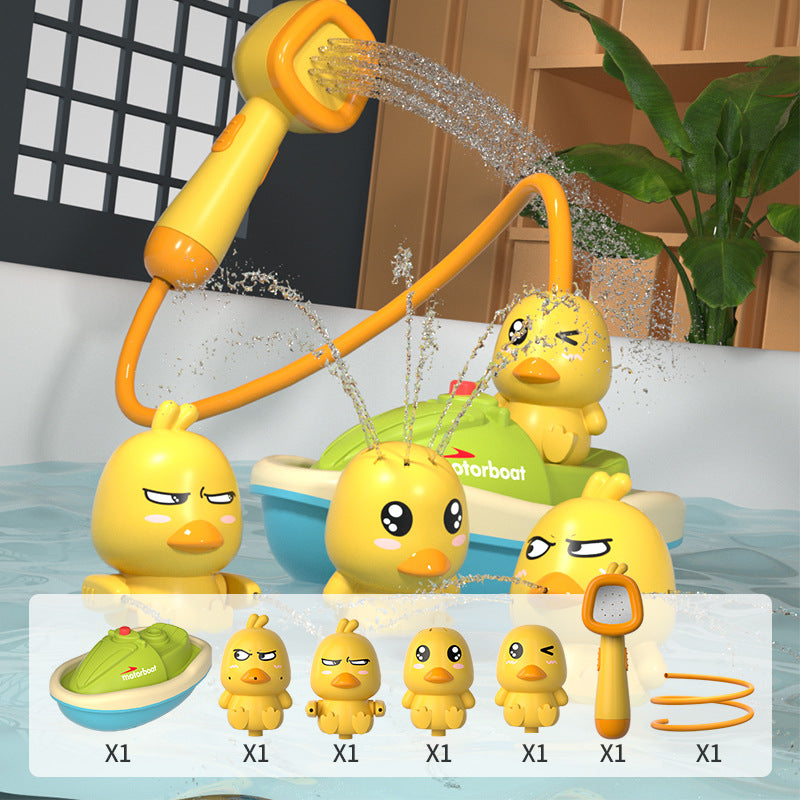 Duck Bath Toy with Shower Head for Kids
