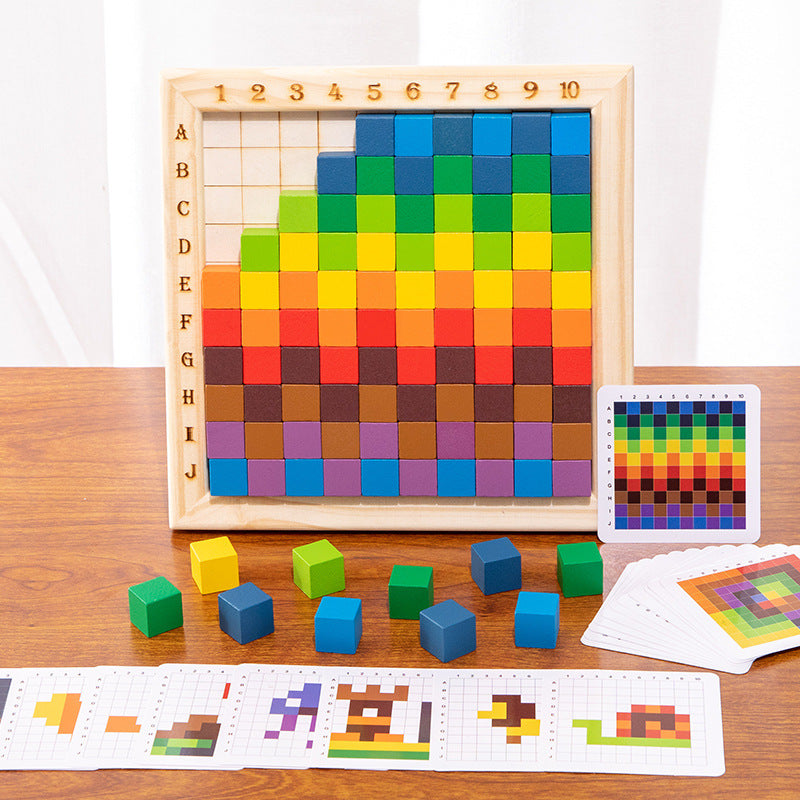 Montessori Colour and Number Building Blocks