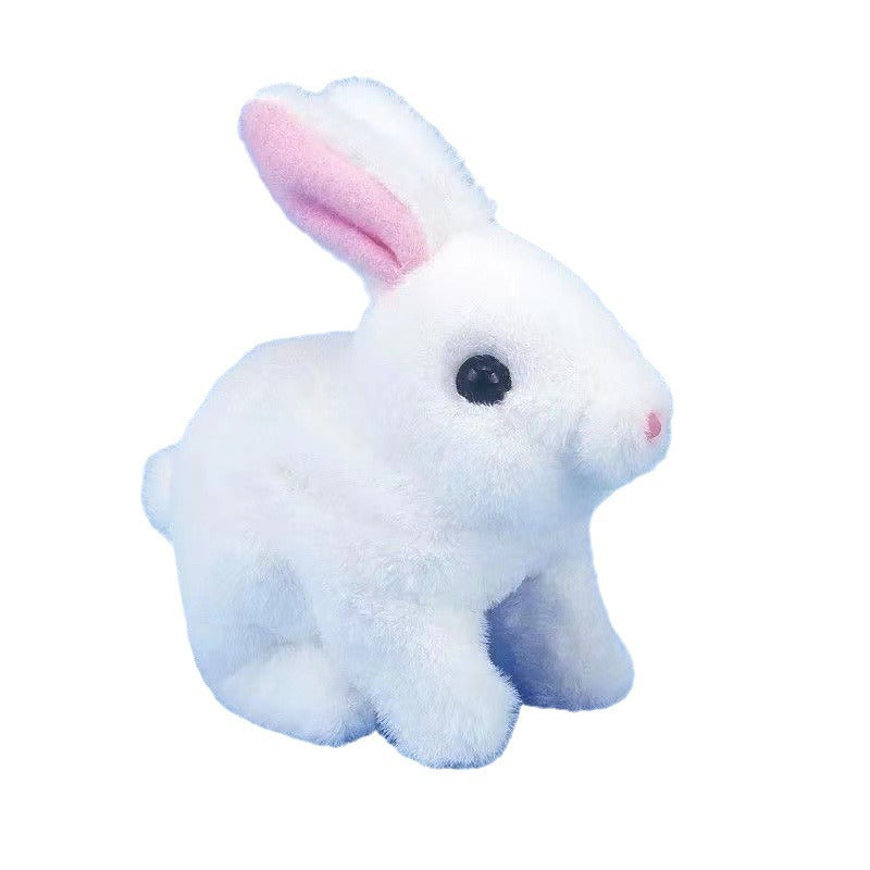 Interactive Hopping Plush Bunny Toy