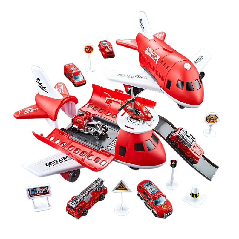 Transforming Plane and Racing Vehicle Toy