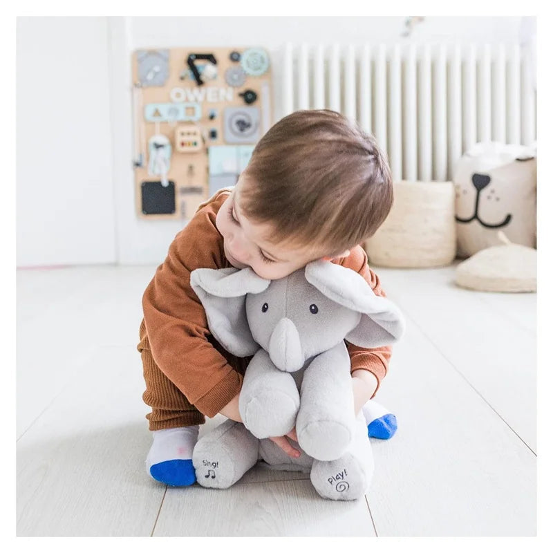 Singing Elephant Peekaboo Plush Toy