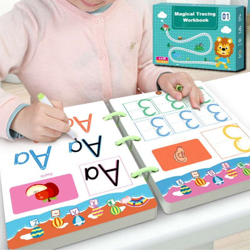 Reusable Handwriting Practice Book with Magic Ink