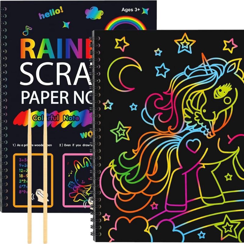Rainbow Scratch Art Paper