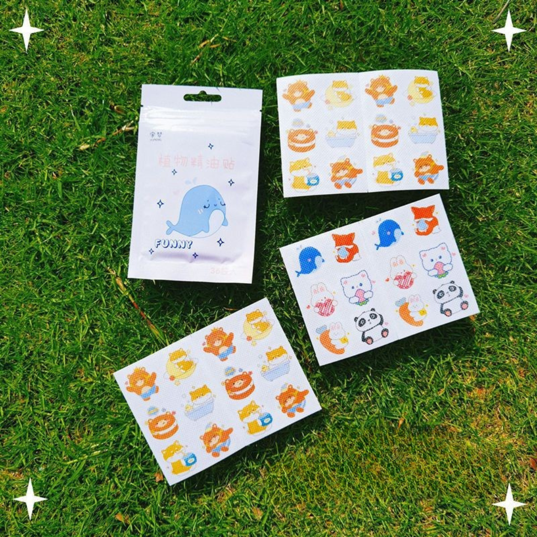 Natural Mosquito Repellent Stickers for Kids and Babies (100 Pieces)