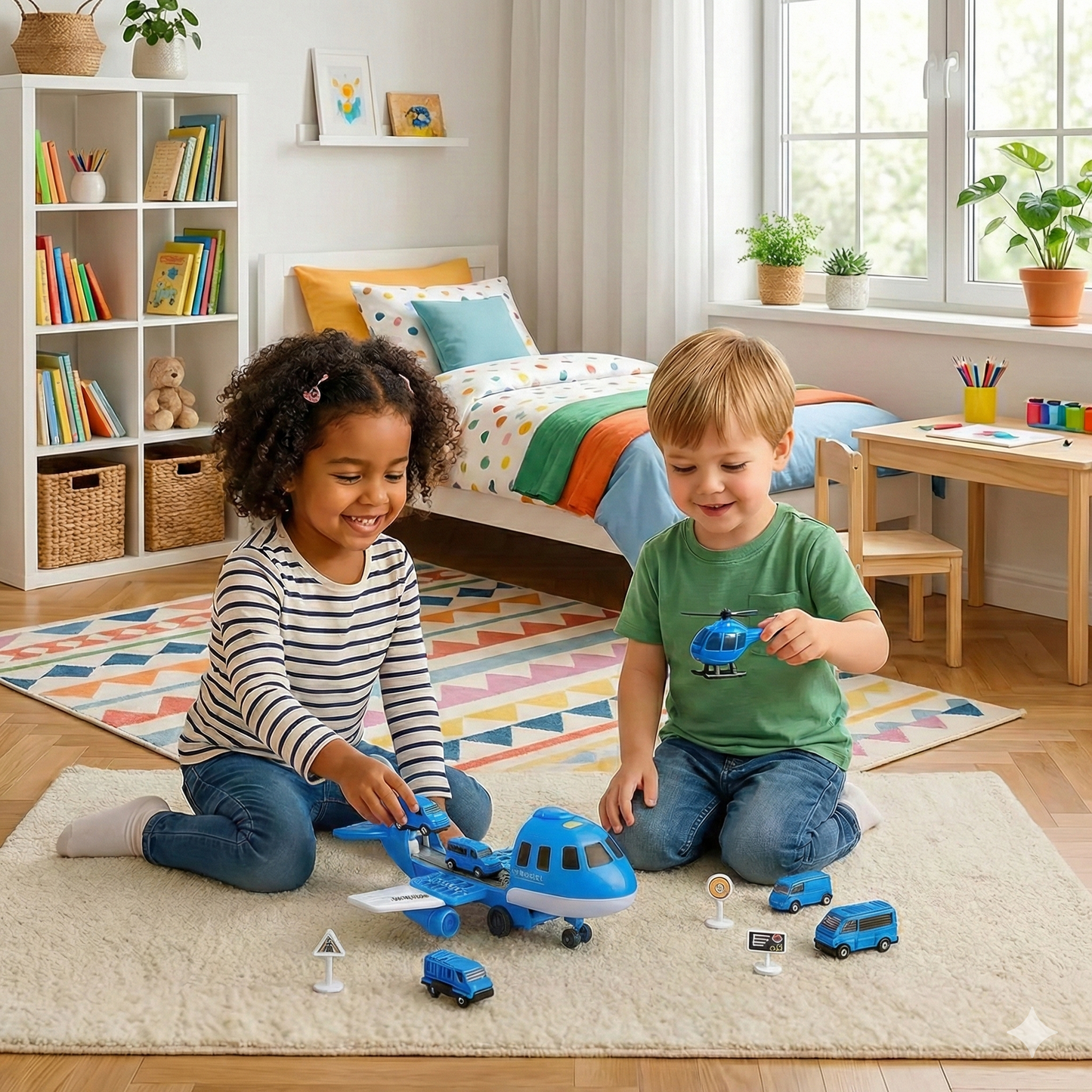 Transforming Plane and Racing Vehicle Toy