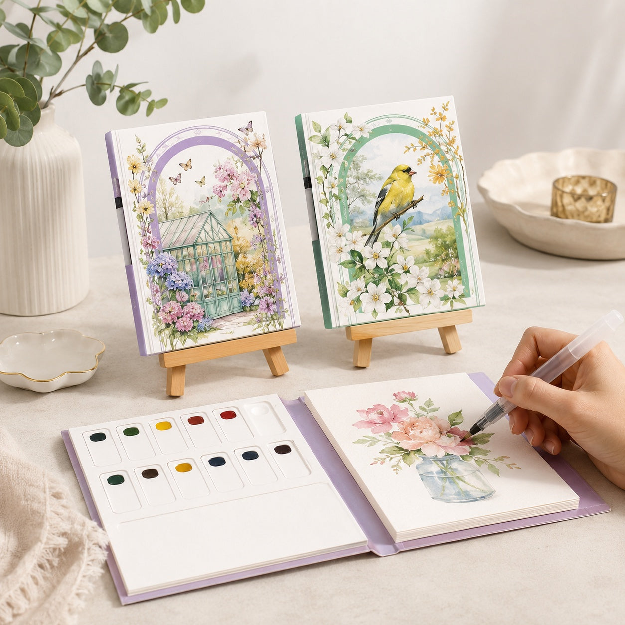 Watercolour Art Kit with Water Brush