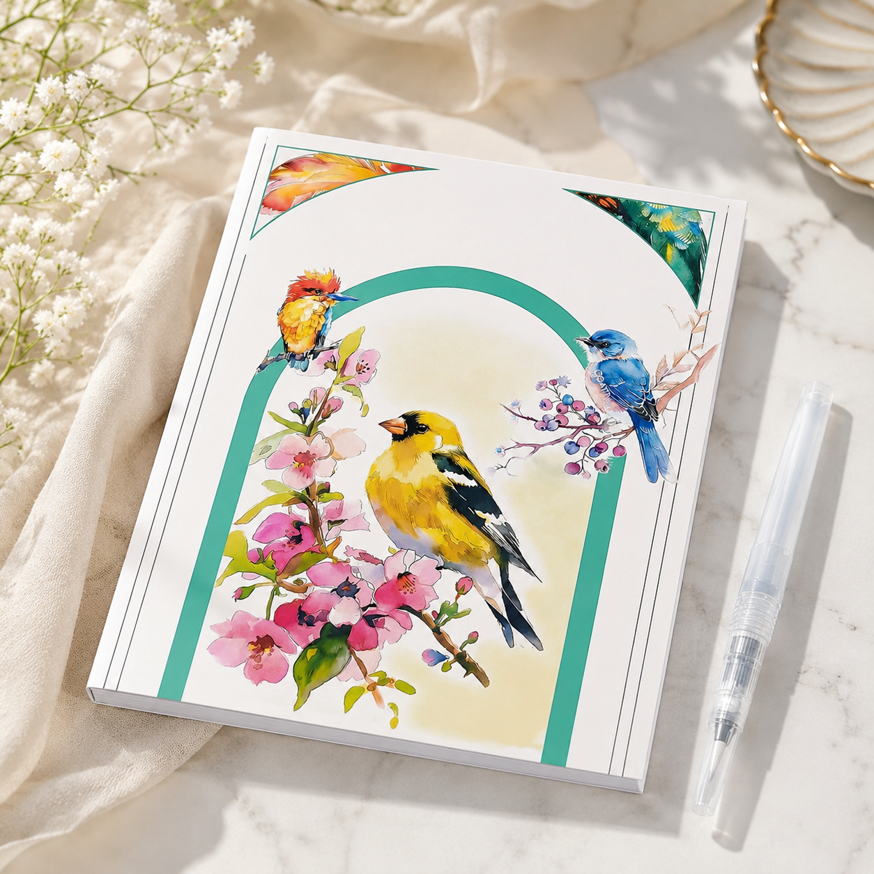 Watercolour Art Kit with Water Brush