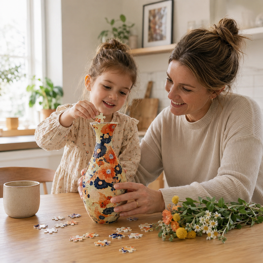 DIY 3D Puzzle Flower Vase