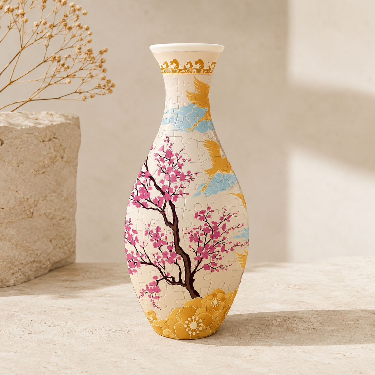 DIY 3D Puzzle Flower Vase