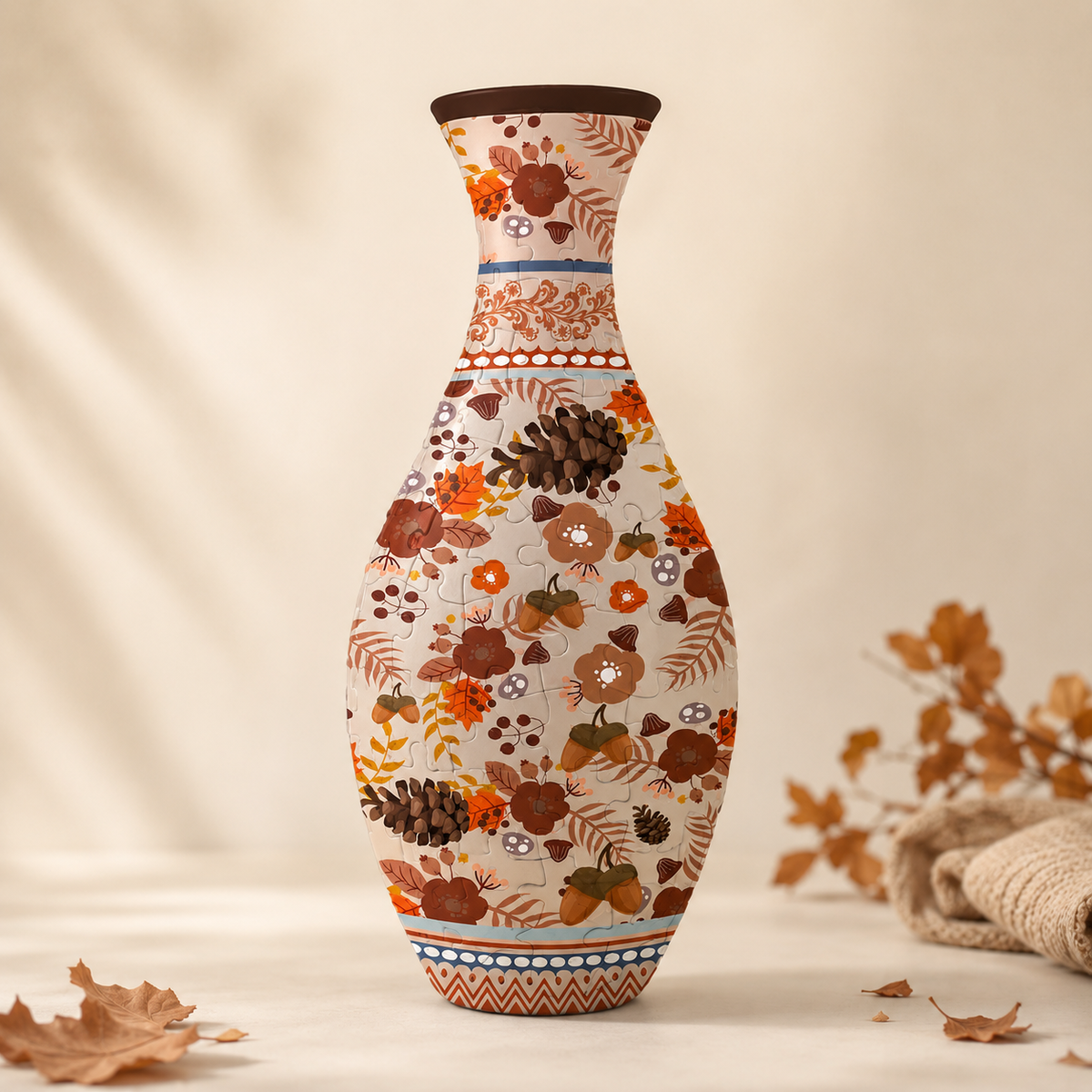 DIY 3D Puzzle Flower Vase