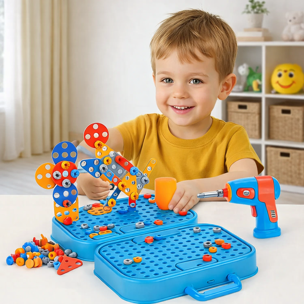Dinosaur Tool Box Building Set for Kids