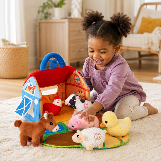 Plush Farm Animal Set with Sounds