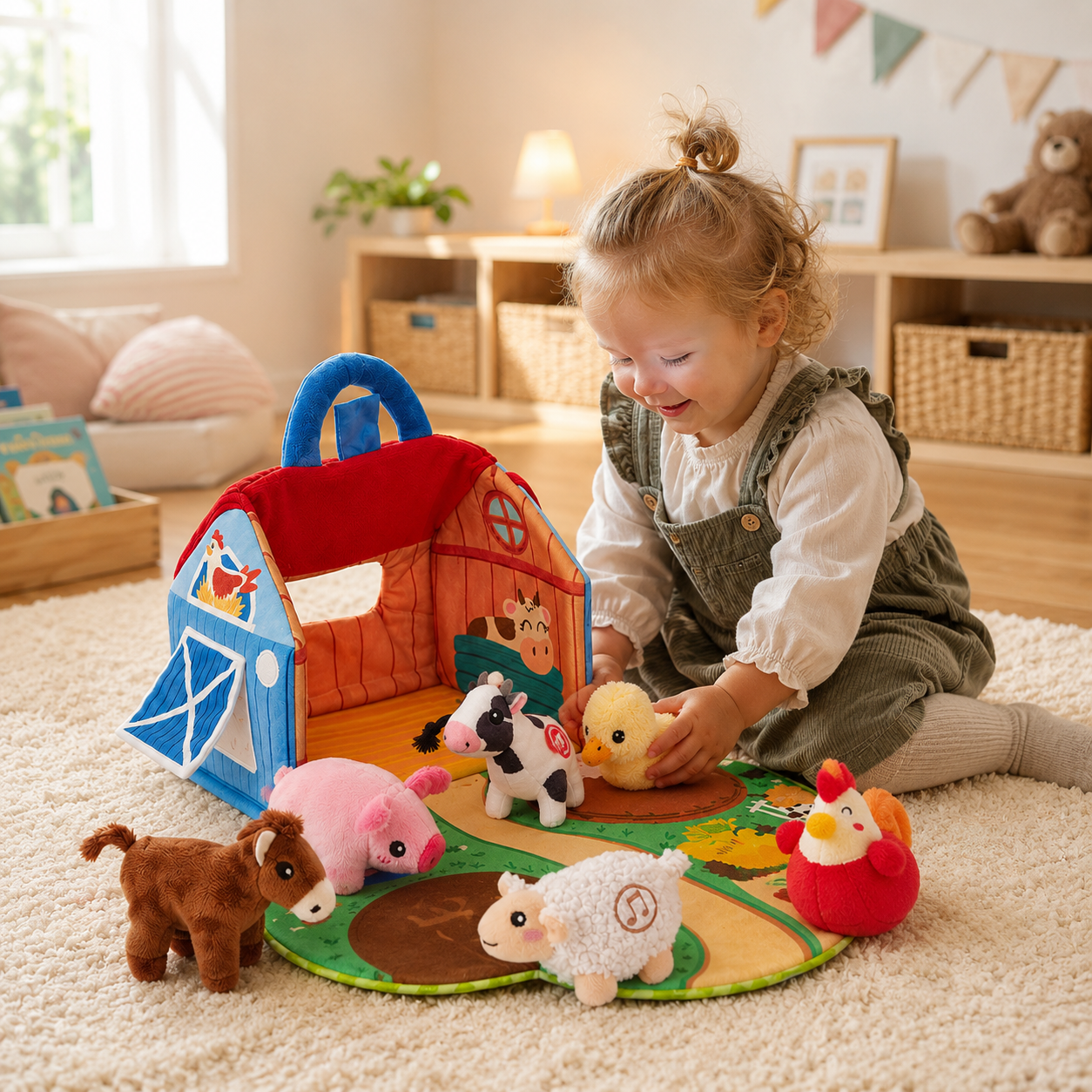 Plush Farm Animal Set with Sounds