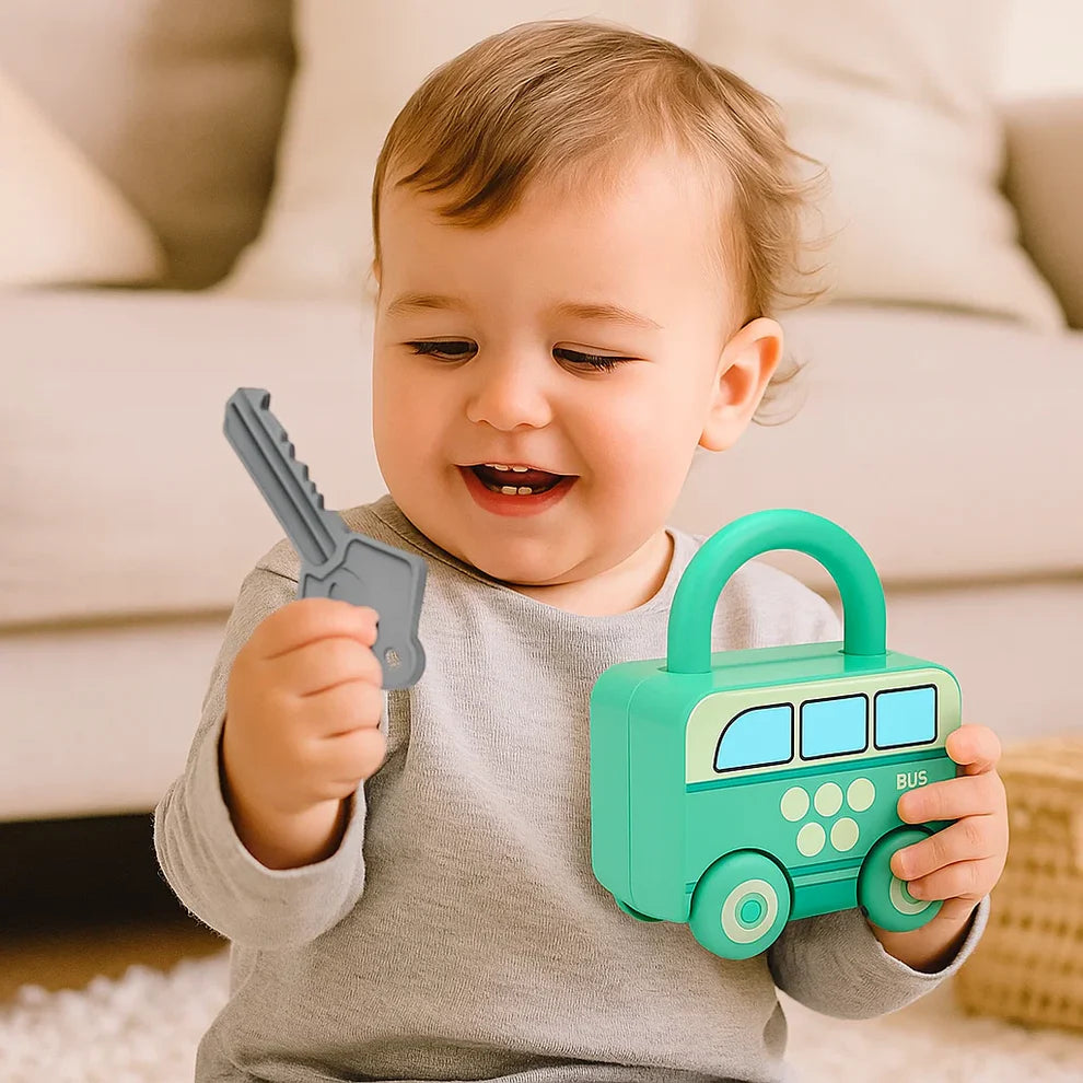 Colourful Montessori Key and Lock Learning Game