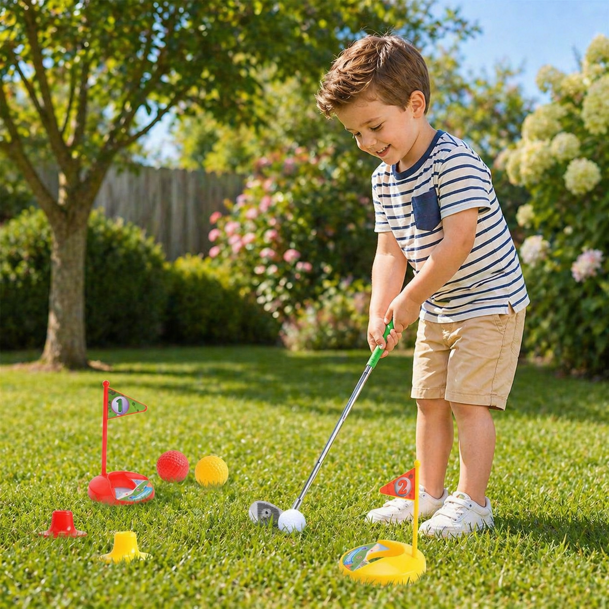 Kids Golf Set with Adjustable Clubs