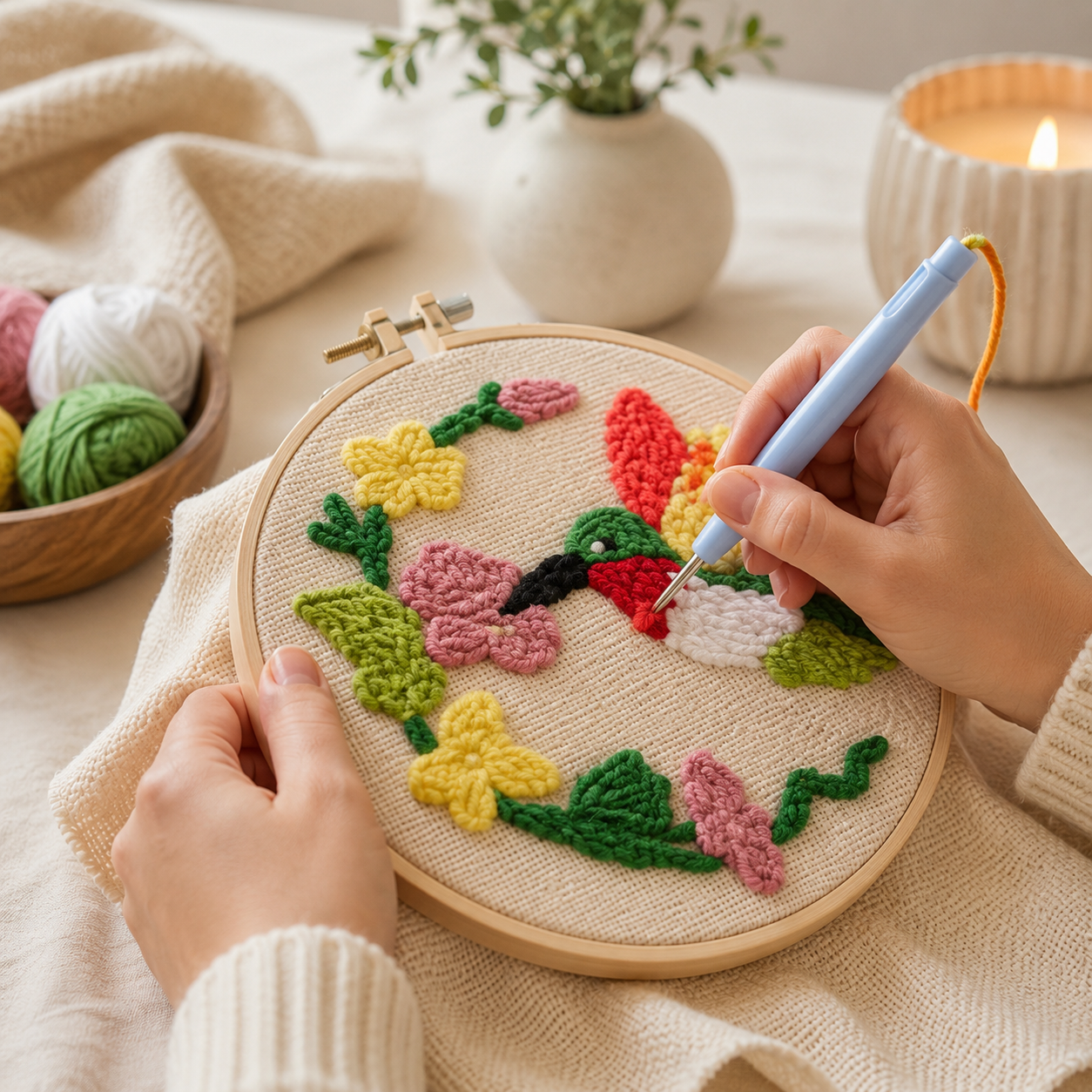 Beginner Punch Needle Embroidery Kit