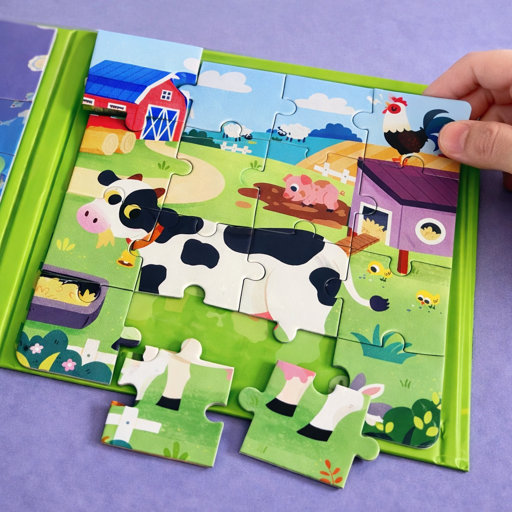 Magnetic Montessori Puzzle Book