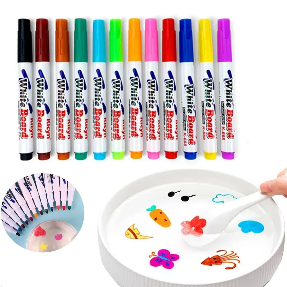Magic Floating Drawing Pens Set (12 Pieces)