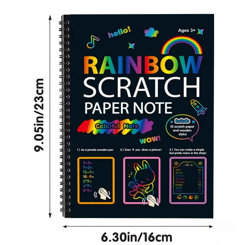 Rainbow Scratch Art Paper