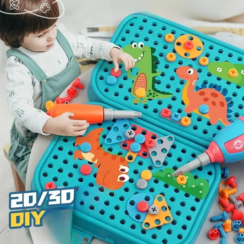 Dinosaur Tool Box Building Set for Kids