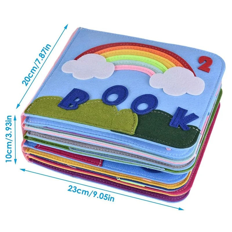 Interactive Felt Learning Book for Kids