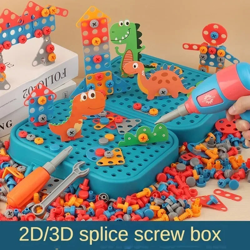 Dinosaur Tool Box Building Set for Kids