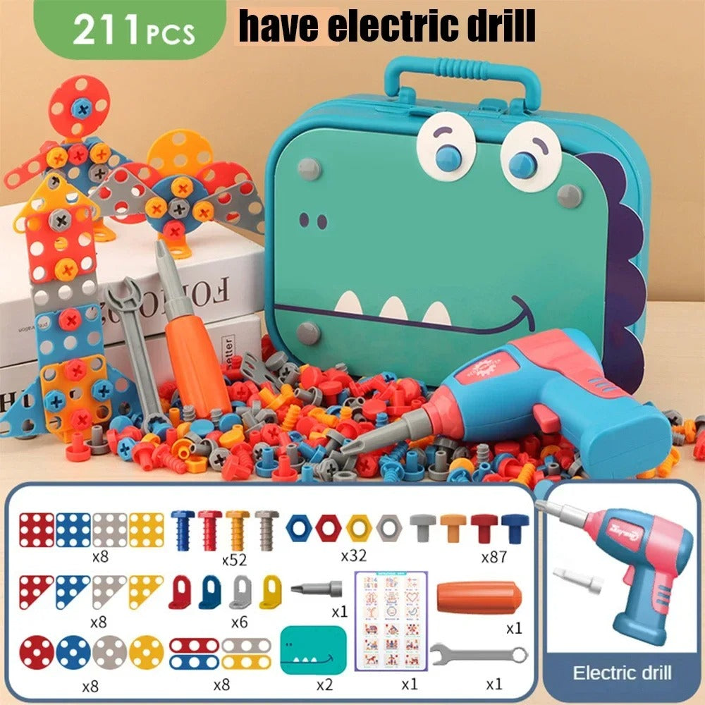 Dinosaur Tool Box Building Set for Kids