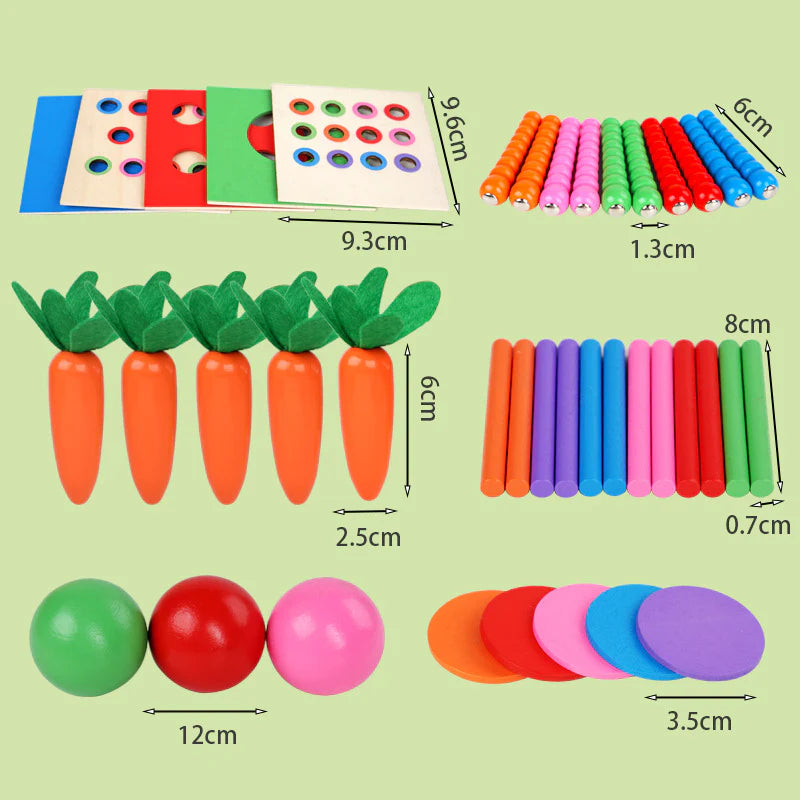 6-in-1 Montessori Wooden Learning Cube